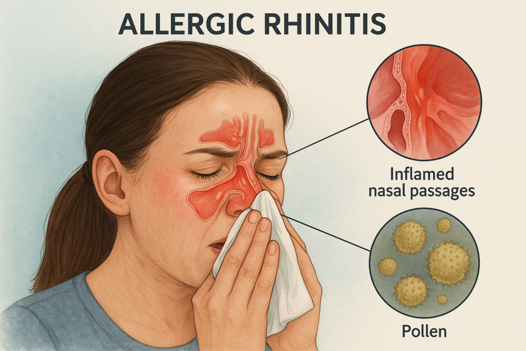 hypertrophied turbinate & allergic rhinitis