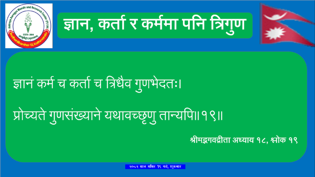 Triguna Diet in the Bhagavad Geeta